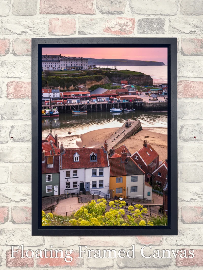 Whitby Spring Evening 7 Whitby Spring Evening - Float-Frame-Canvas-Portrait