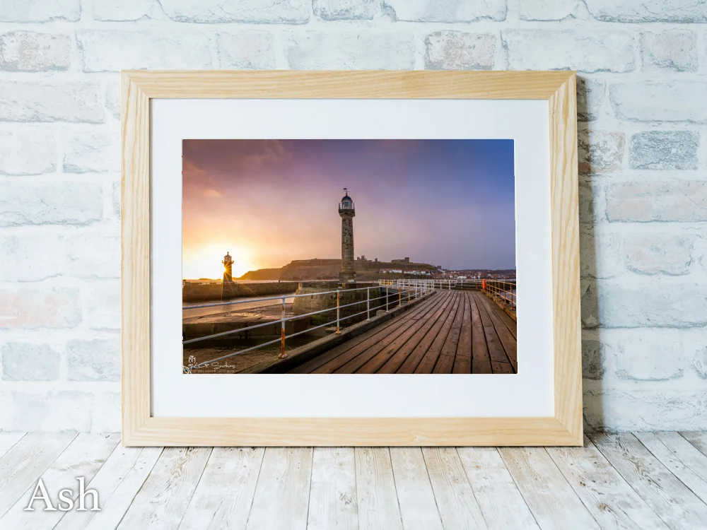 Whitby Storm At Sunrise 7 Whitby Storm At Sunrise - Ash-Landscape-Frame
