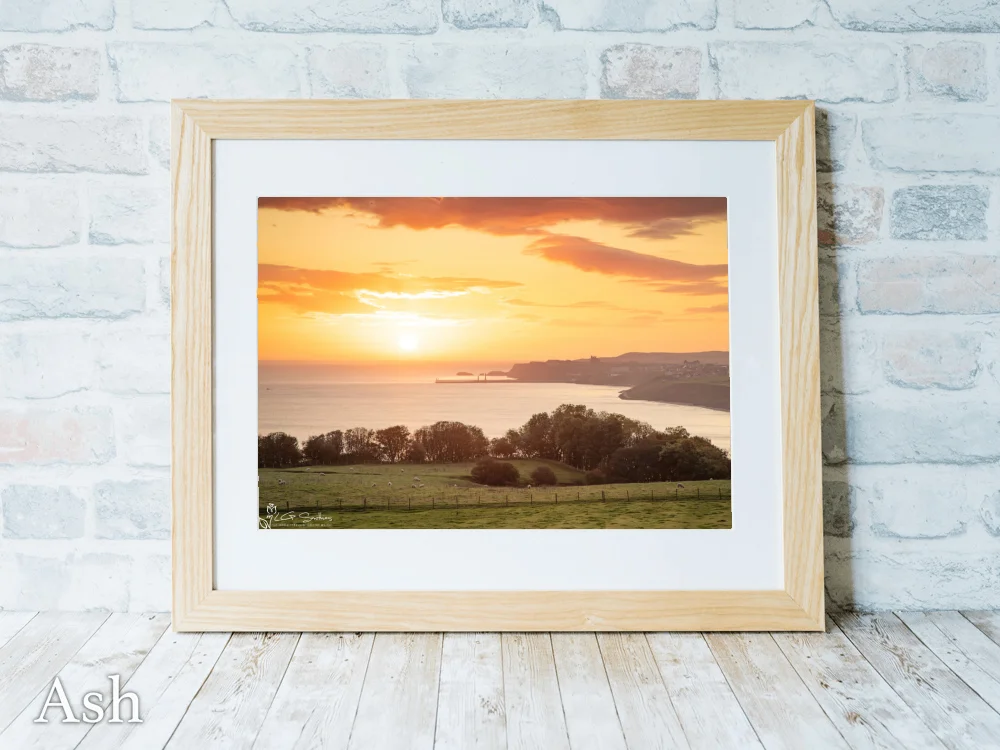 Whitby Sunrise From Lythe 7 Whitby Sunrise From Lythe - Ash-Landscape-Frame