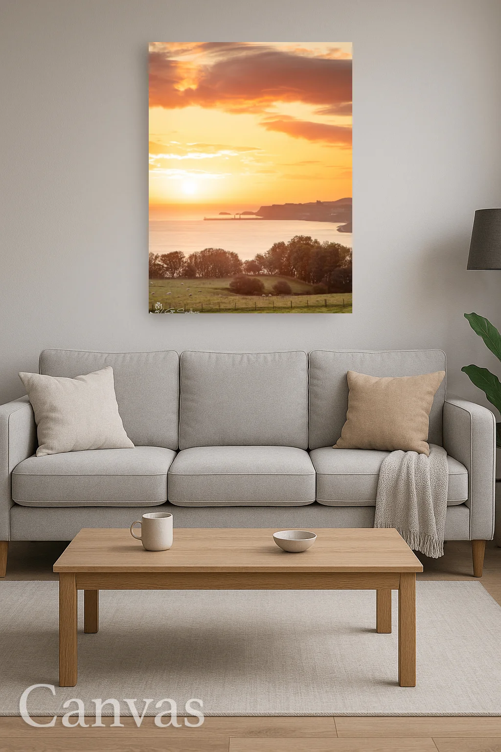 Whitby Sunrise From Lythe Portrait 8 Whitby Sunrise From Lythe Portrait - Wall-art-for-living-room-portrait