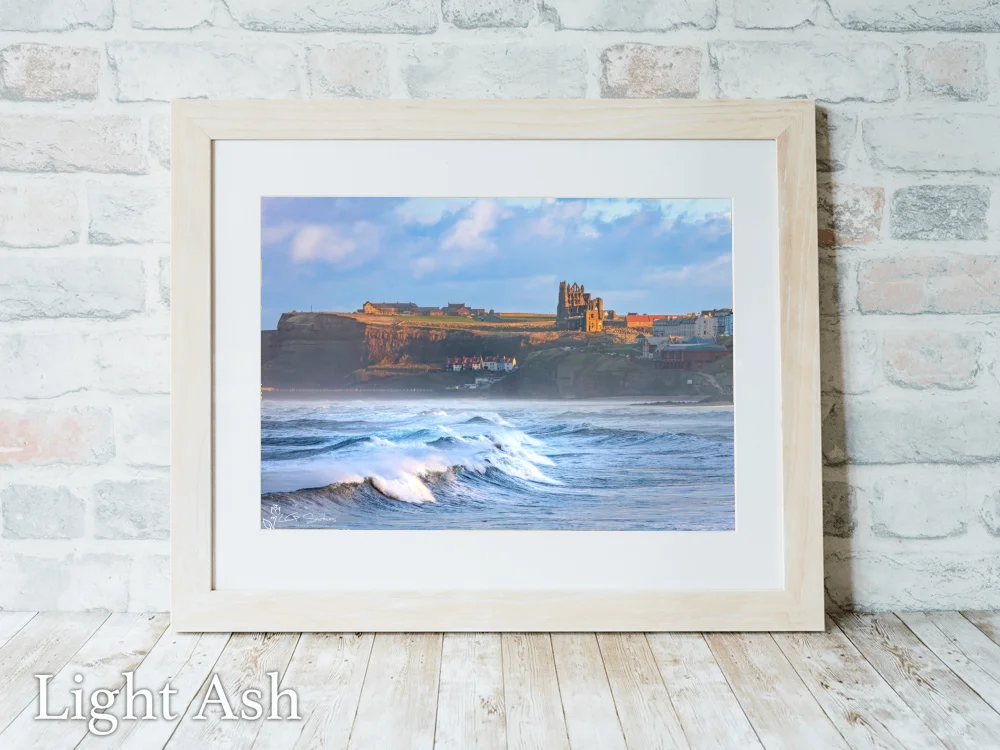 Whitby Waves 5 Whitby Waves - Light-Ash-Landscape-Frame