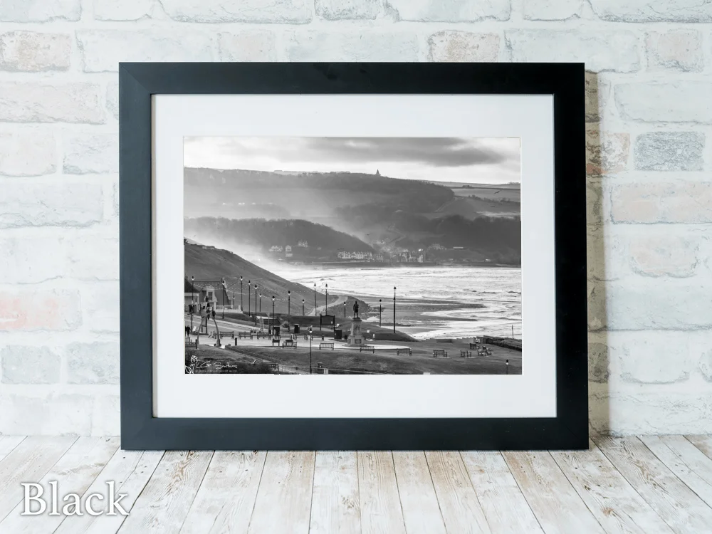 Whitby West Cliff And Sandsend 6 Whitby West Cliff And Sandsend - Black-Landscape-Frame