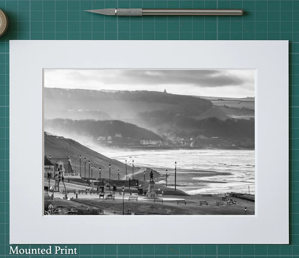 Whitby West Cliff And Sandsend 2 Whitby West Cliff And Sandsend - Landscape-Mounted-Print