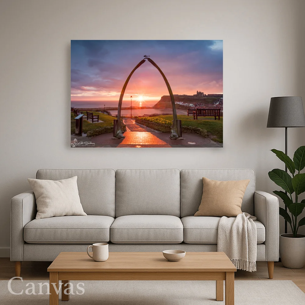 Whitby Whalebones Sunrise Wall-art-for-living-room-landscape Whitby Whalebones Sunrise - Wall-art-for-living-room-landscape