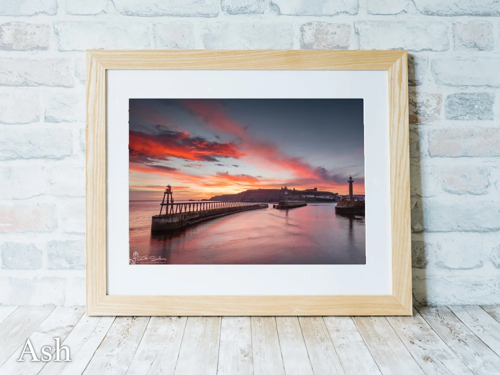 Whitby Winter Dawn 7 Whitby Winter Dawn - Ash-Landscape-Frame