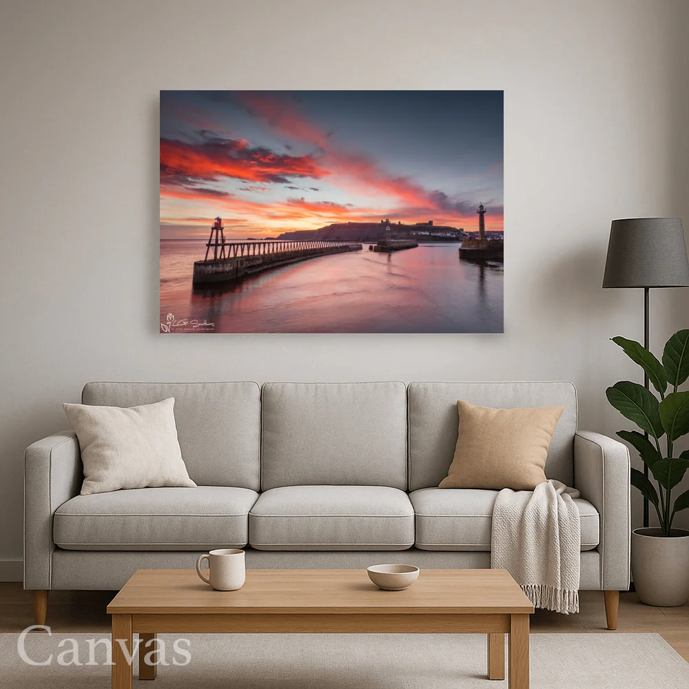 Whitby Winter Dawn 8 Whitby Winter Dawn - Wall-art-for-living-room-landscape