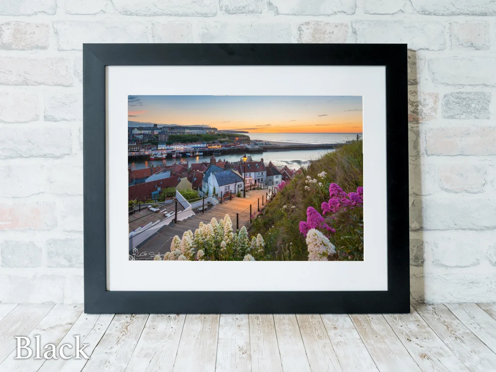 Whitby’s 199 Steps 6 Whitby’s 199 Steps - Black-Landscape-Frame