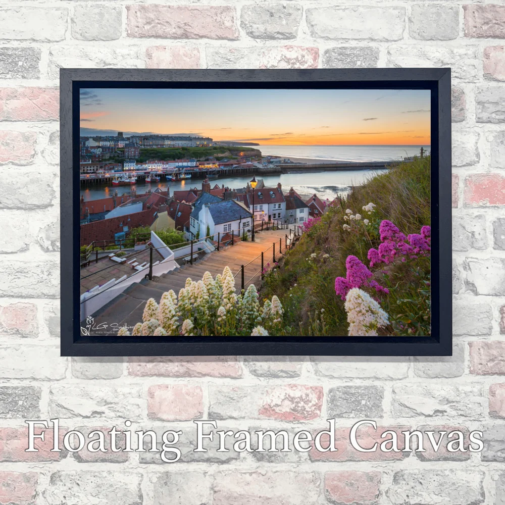 Whitby’s 199 Steps 3 Whitby’s 199 Steps - Landscape-Float-Frame-Canvas
