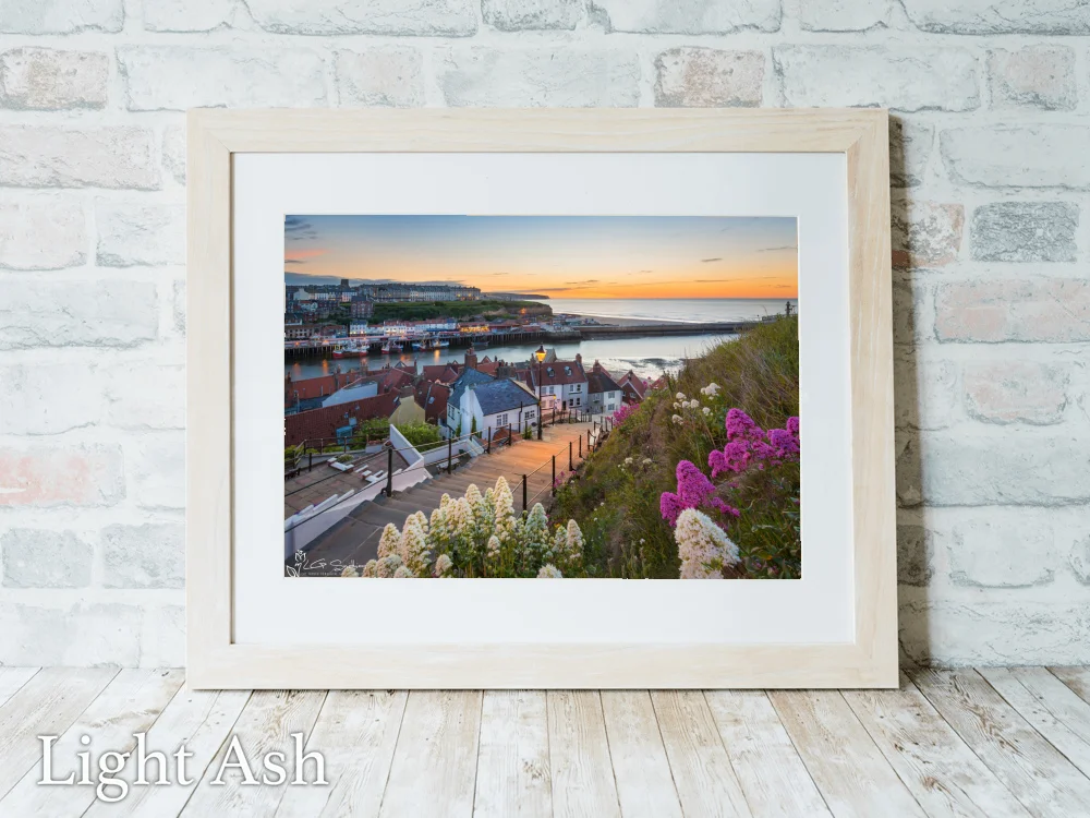 Whitby’s 199 Steps 5 Whitby’s 199 Steps - Light-Ash-Landscape-Frame