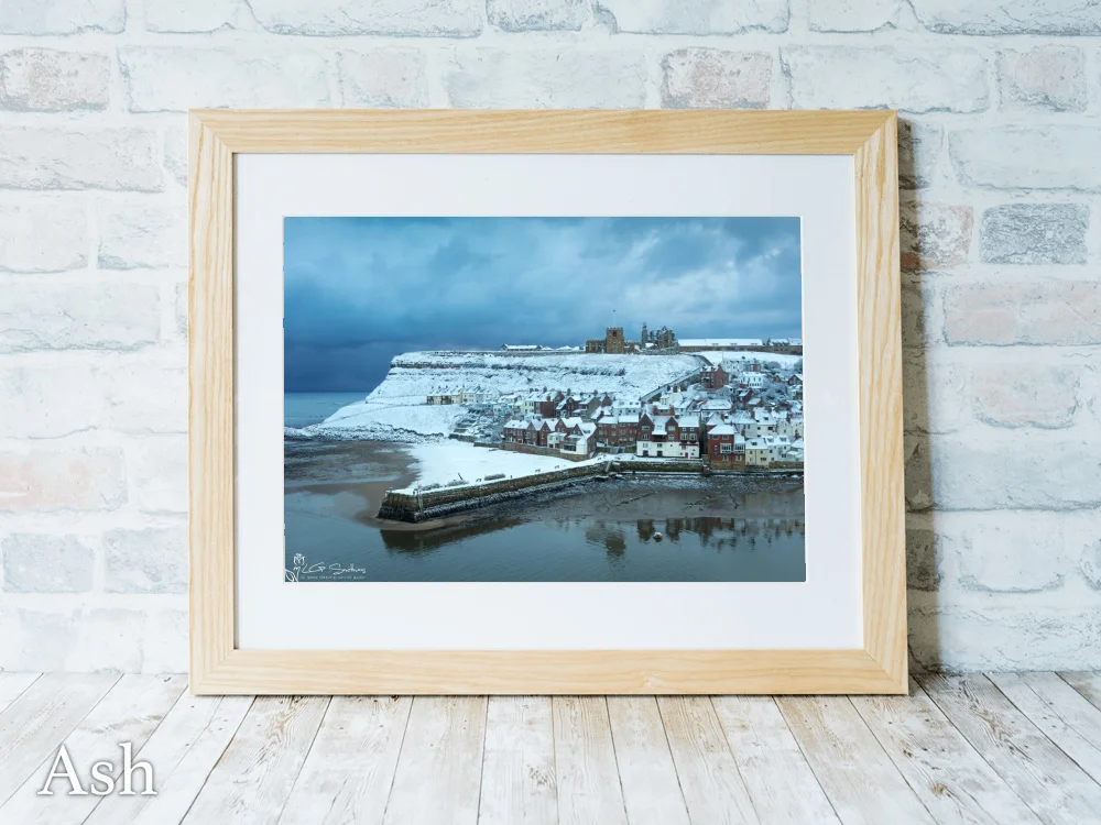 Whitby’s Tate Hill In The Snow 7 Whitby’s Tate Hill In The Snow - Ash-Landscape-Frame
