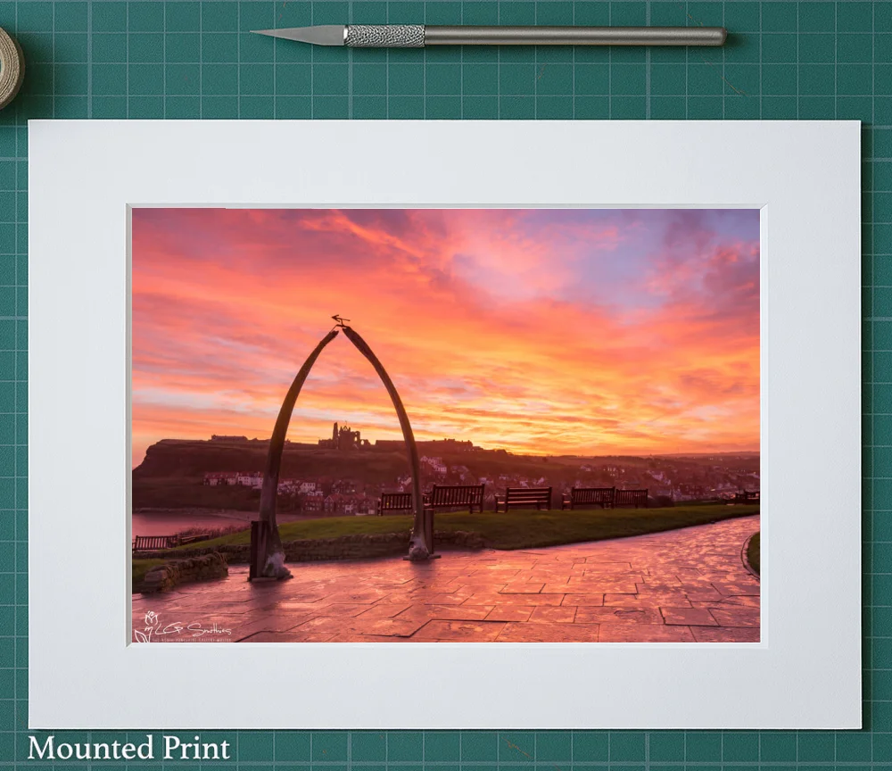 Whitby's Whalebones 2 Whitby's Whalebones - Landscape-Mounted-Print