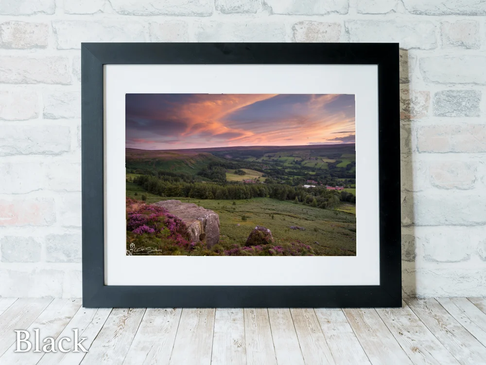 Windswept Botton Village 6 Windswept Botton Village - Black-Landscape-Frame