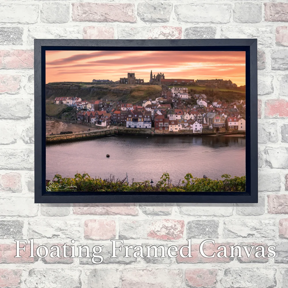 Winter Sunrise Over East Whitby 3 Winter Sunrise Over East Whitby - Landscape-Float-Frame-Canvas