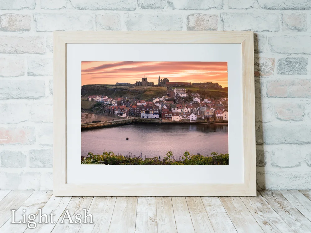 Winter Sunrise Over East Whitby 5 Winter Sunrise Over East Whitby - Light-Ash-Landscape-Frame