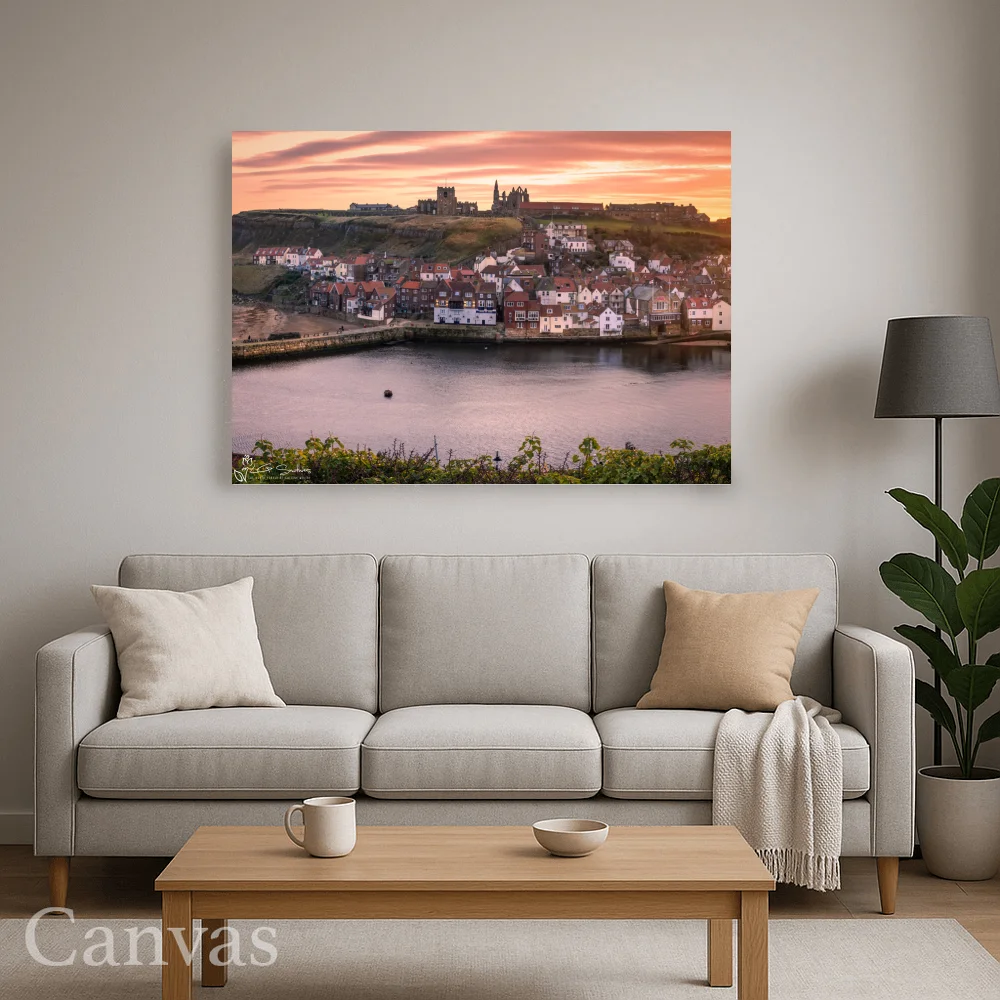 Winter Sunrise Over East Whitby 8 Winter Sunrise Over East Whitby - Wall-art-for-living-room-landscape
