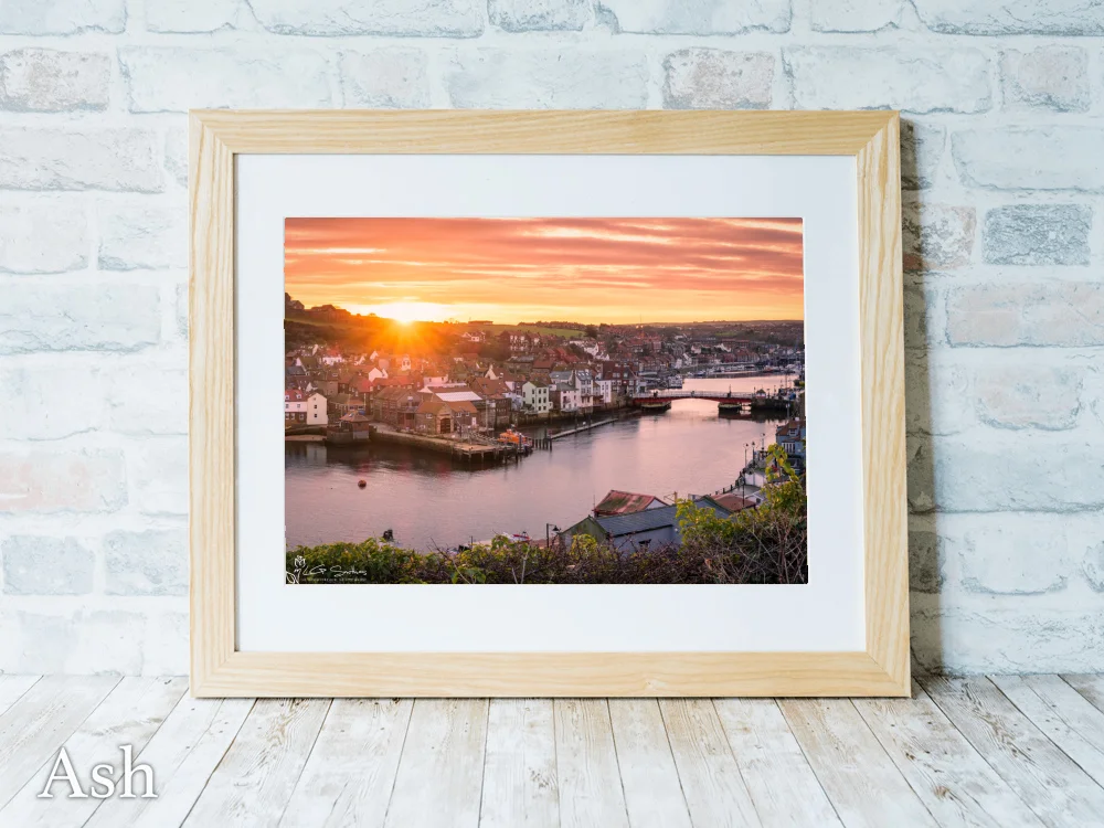 Winter Sunrise Over Whitby's Swing Bridge 7 Winter Sunrise Over Whitby's Swing Bridge - Ash-Landscape-Frame