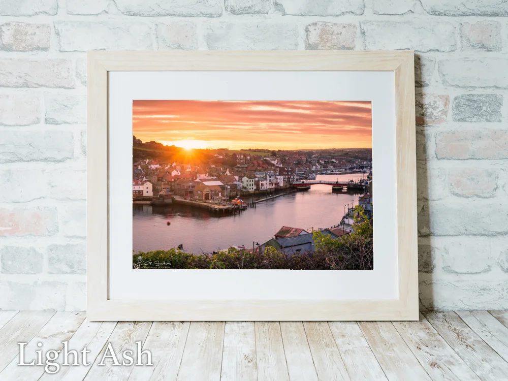 Winter Sunrise Over Whitby's Swing Bridge 5 Winter Sunrise Over Whitby's Swing Bridge - Light-Ash-Landscape-Frame