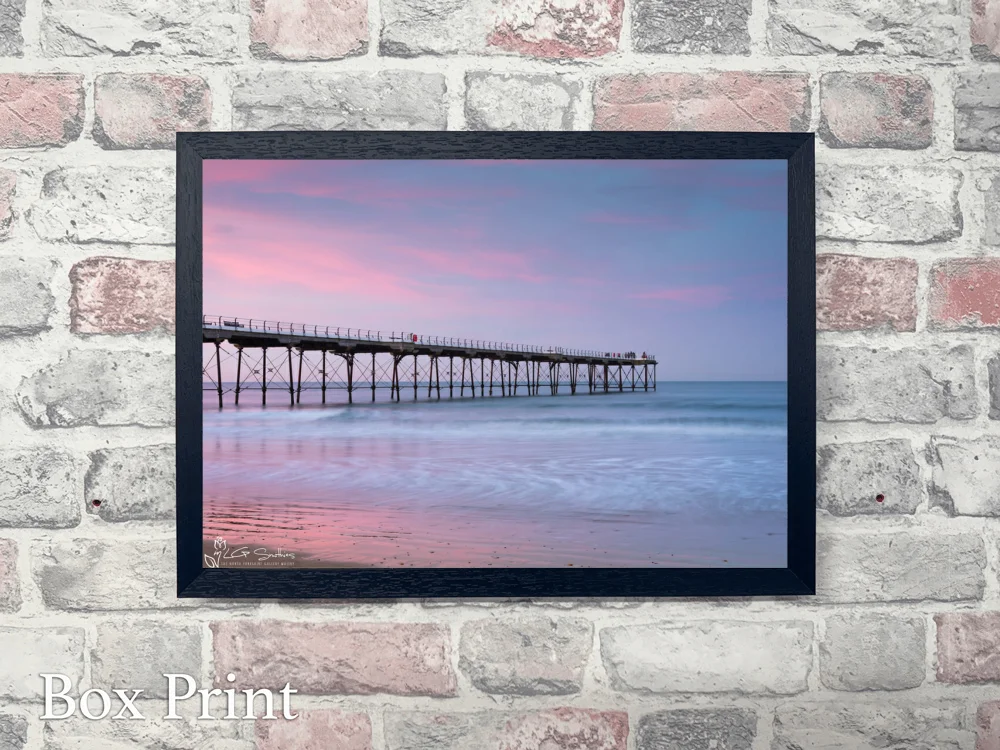 Winters Evening At Saltburn By The Sea 4 Winters Evening At Saltburn By The Sea - Landscape-Box-Print