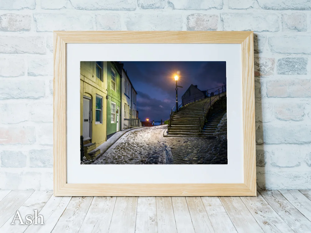 Winter's Night At The 199 Steps Whitby 7 Winter's Night At The 199 Steps Whitby - Ash-Landscape-Frame
