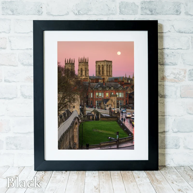 Wolf Moon Over York Minster 3 Wolf Moon Over York Minster - Black-Portrait-Frame