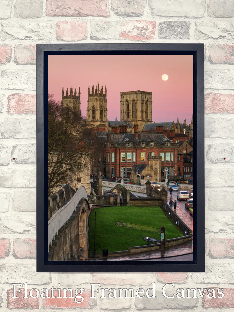 Wolf Moon Over York Minster 7 Wolf Moon Over York Minster - Float-Frame-Canvas-Portrait