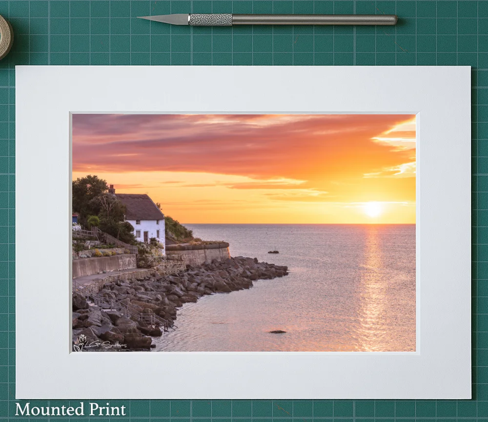 Yorkshire Coast Sunrise At Runswick Bay 2 Yorkshire Coast Sunrise At Runswick Bay - Landscape-Mounted-Print