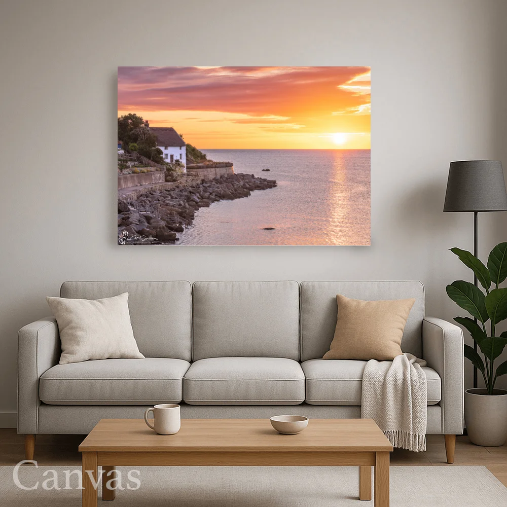 Yorkshire Coast Sunrise At Runswick Bay 8 Yorkshire Coast Sunrise At Runswick Bay - Wall-art-for-living-room-landscape