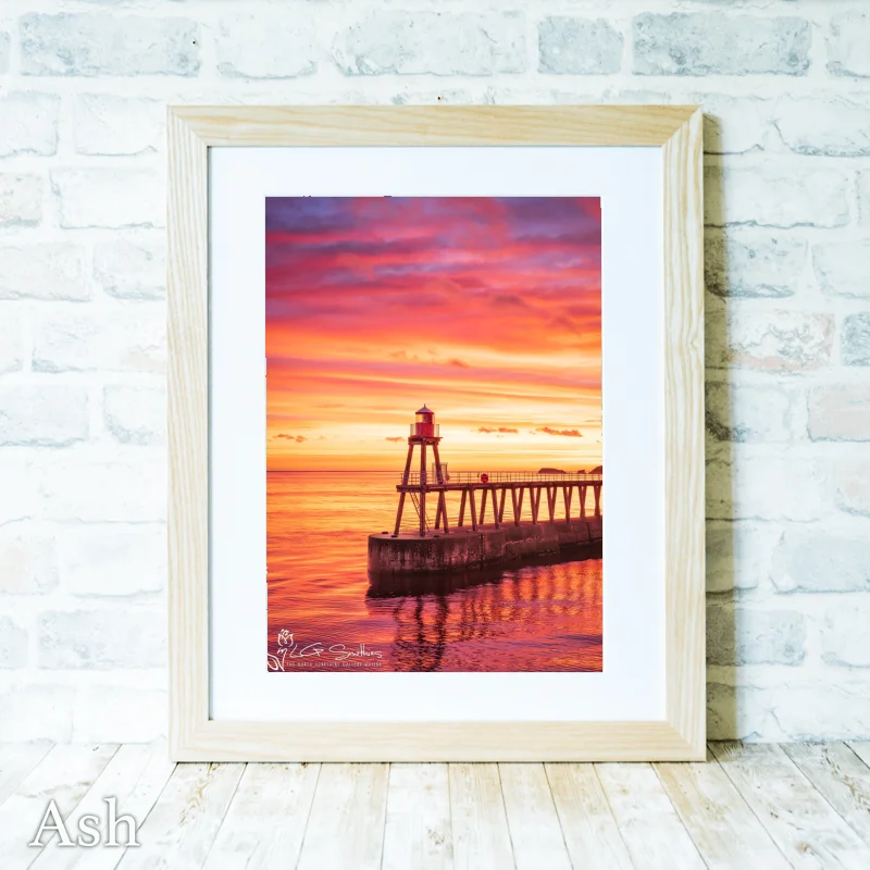 Yorkshire Coast Sunrise At Whitby 4 Yorkshire Coast Sunrise At Whitby - Ash-Portrait-Frame