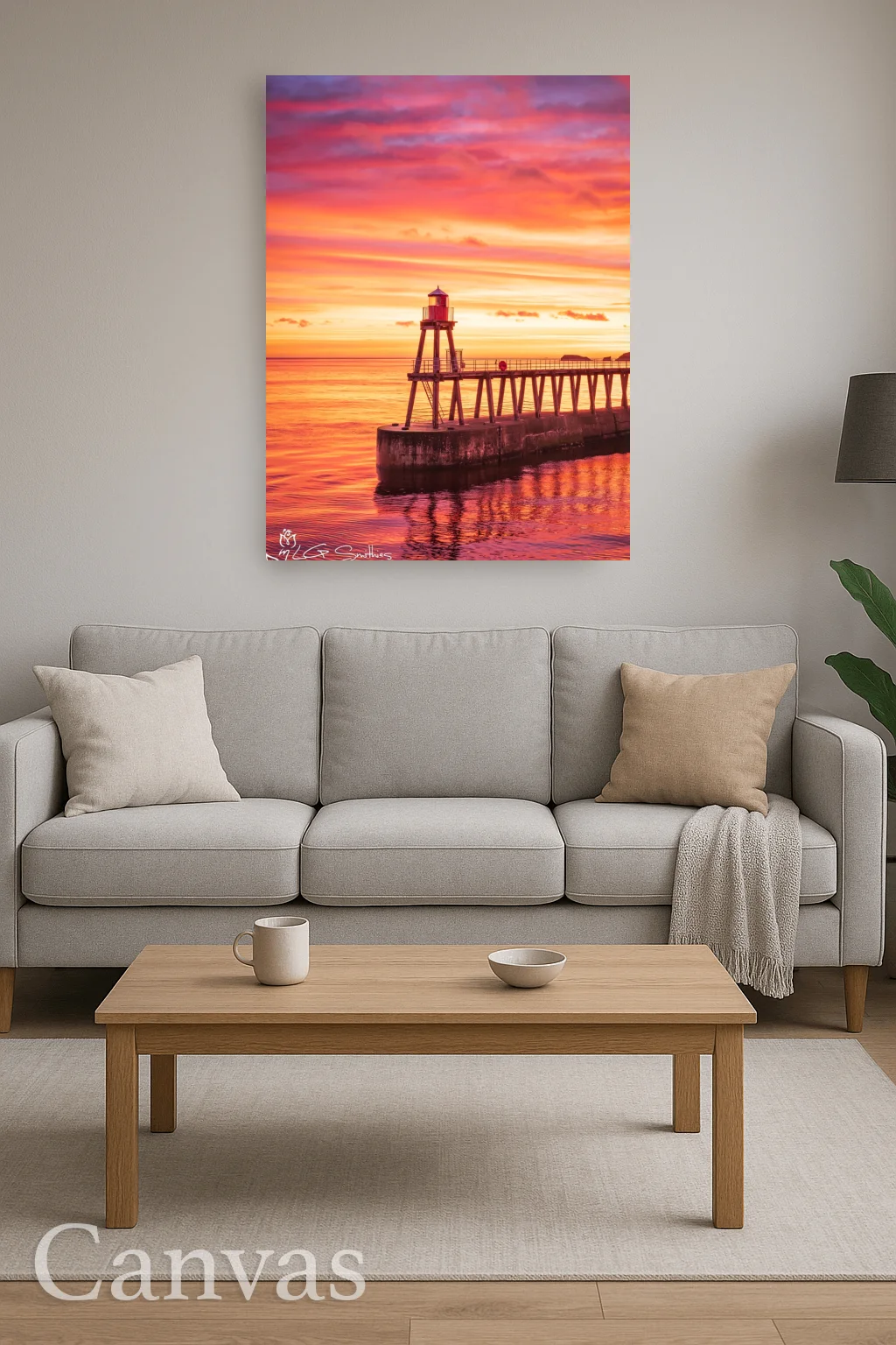 Yorkshire Coast Sunrise At Whitby 8 Yorkshire Coast Sunrise At Whitby - Wall-art-for-living-room-portrait