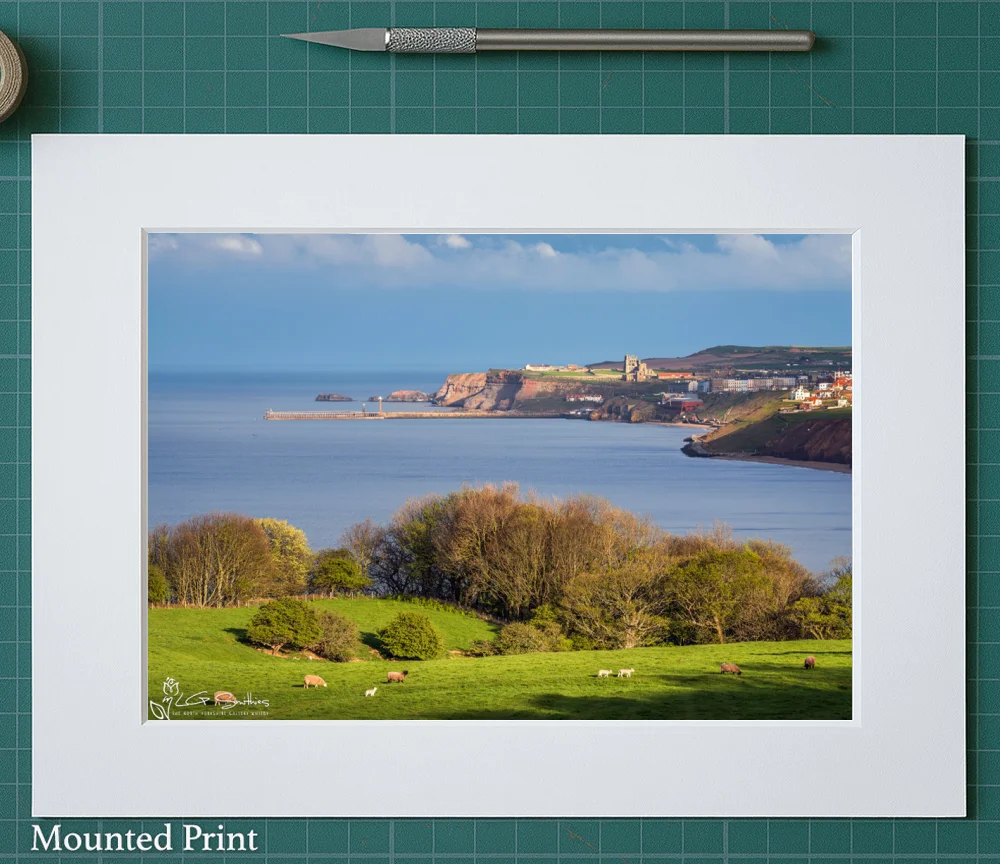 Yorkshire Coast Whitby UK 2 Yorkshire Coast Whitby UK - Landscape-Mounted-Print
